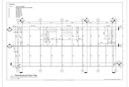 structural fabrication drawing